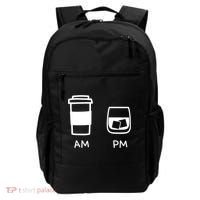 Big And Tall Am To Pm Coffee Whisky Rum Tequila Vodka Backpack thumb 0