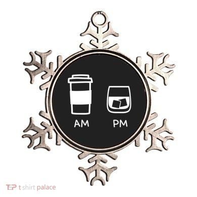 Big And Tall Am To Pm Coffee Whisky Rum Tequila Vodka Ornament