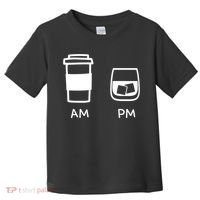 Big And Tall Am To Pm Coffee Whisky Rum Tequila Vodka Toddler T-Shirt thumb 0