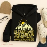 Blessed Are The Curious For They Shall Have Adventures Hoodie thumb 4