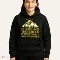 Blessed Are The Curious For They Shall Have Adventures Hoodie thumb 5