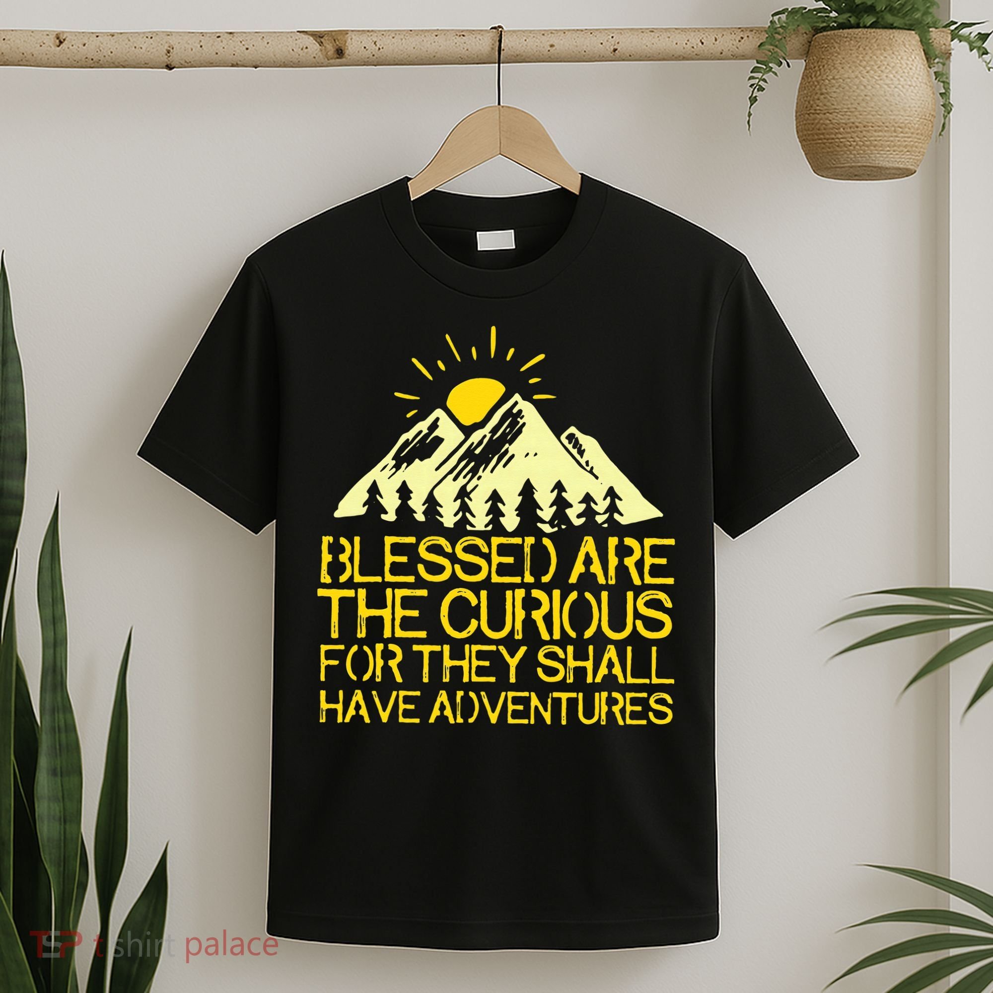 Blessed Are The Curious For They Shall Have Adventures T-Shirt
