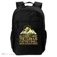 Blessed Are The Curious For They Shall Have Adventures Backpack thumb 0