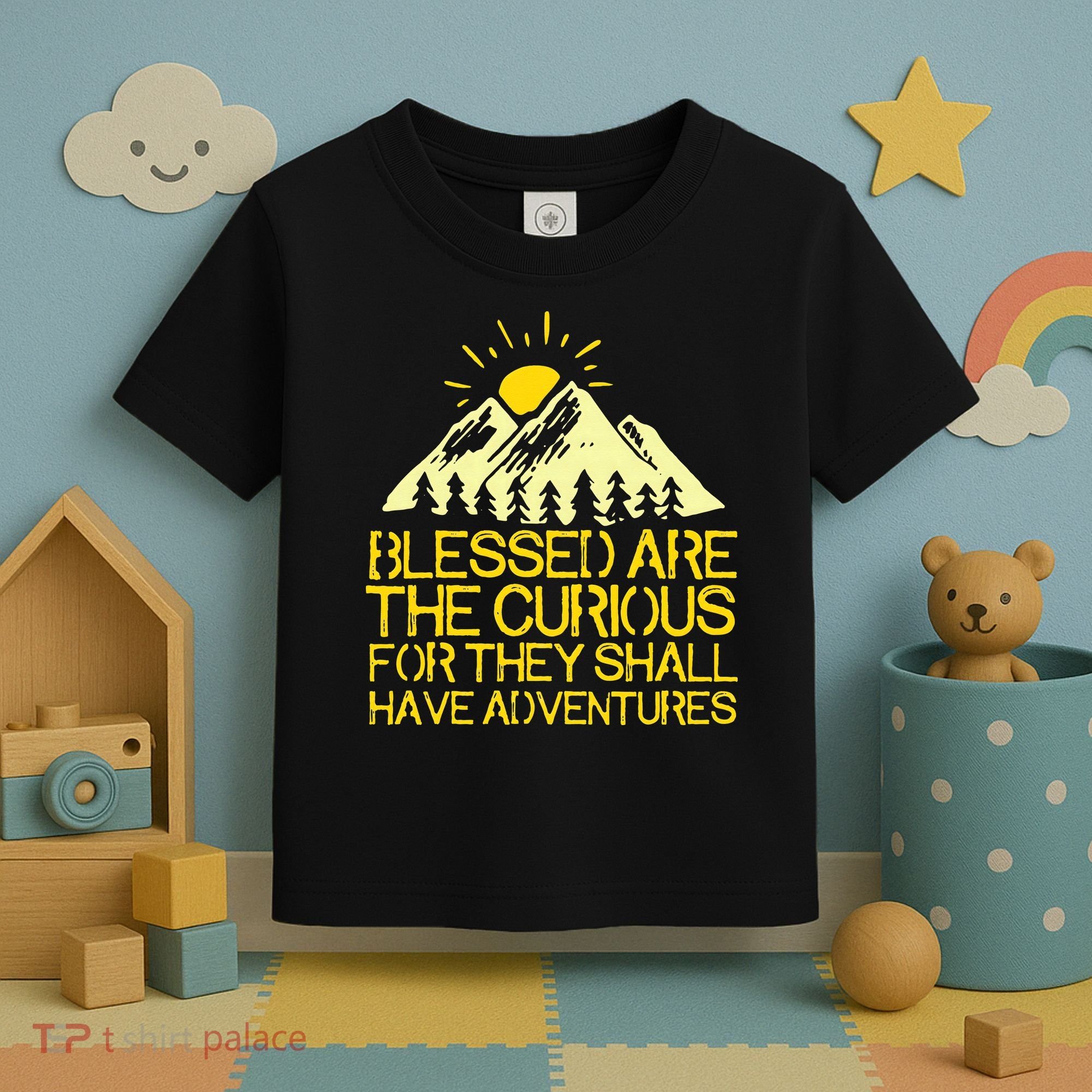 Blessed Are The Curious For They Shall Have Adventures Toddler T-Shirt