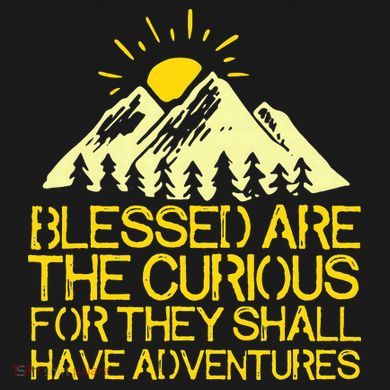Blessed Are The Curious For They Shall Have Adventures Women's T-Shirt