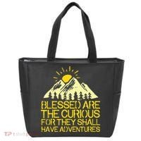 Blessed Are The Curious For They Shall Have Adventures Tote Bag thumb 0