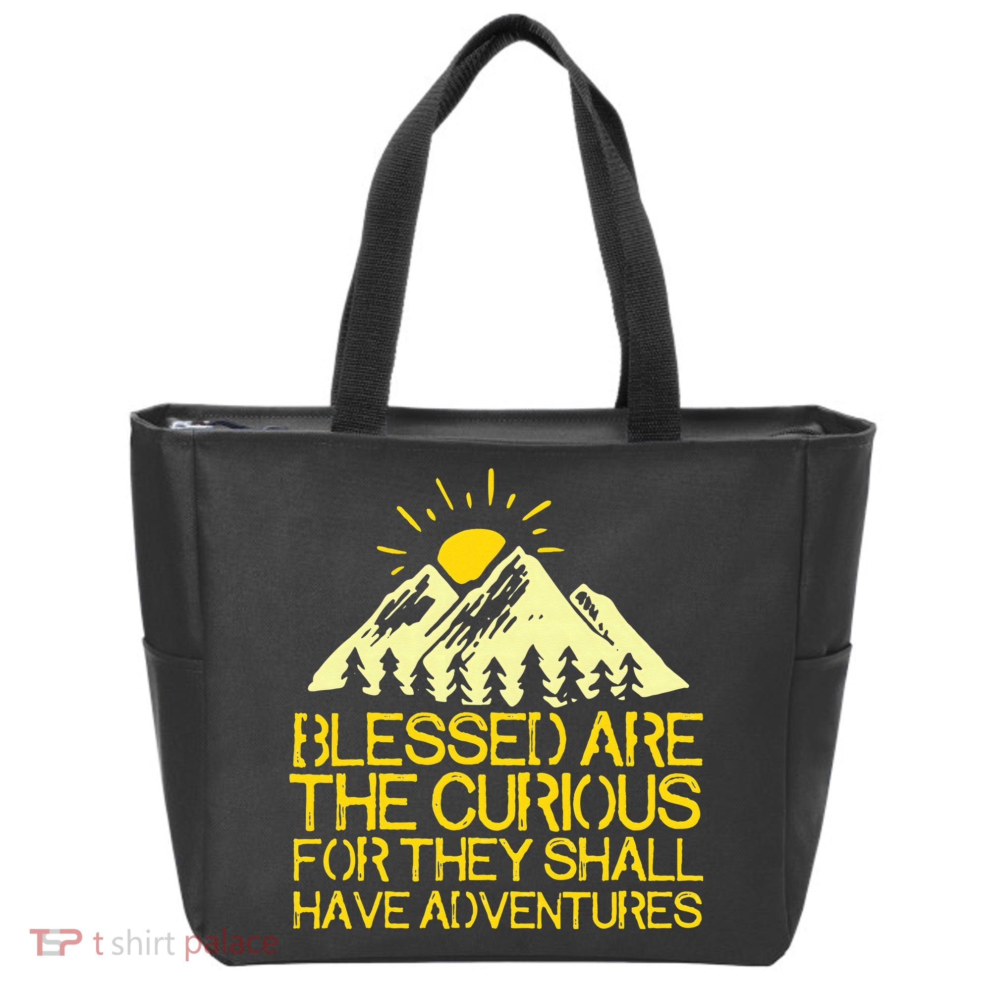 Blessed Are The Curious For They Shall Have Adventures Tote Bag