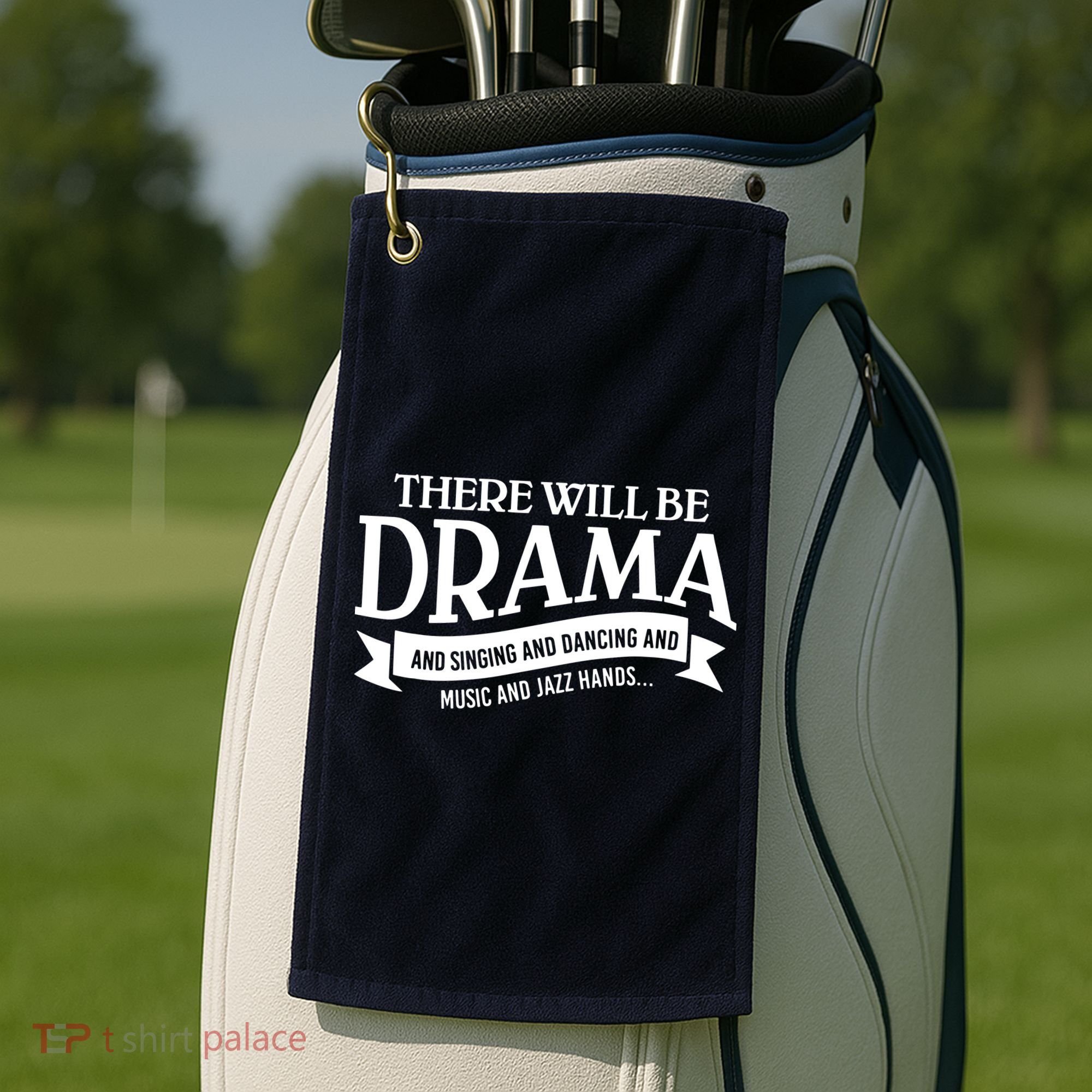 Broadway Actor There Will Be Drama Theater Teacher Golf Towel