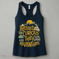 Blessed Are The Curious For They Shall Have Adventures Women's Tank Top thumb 3