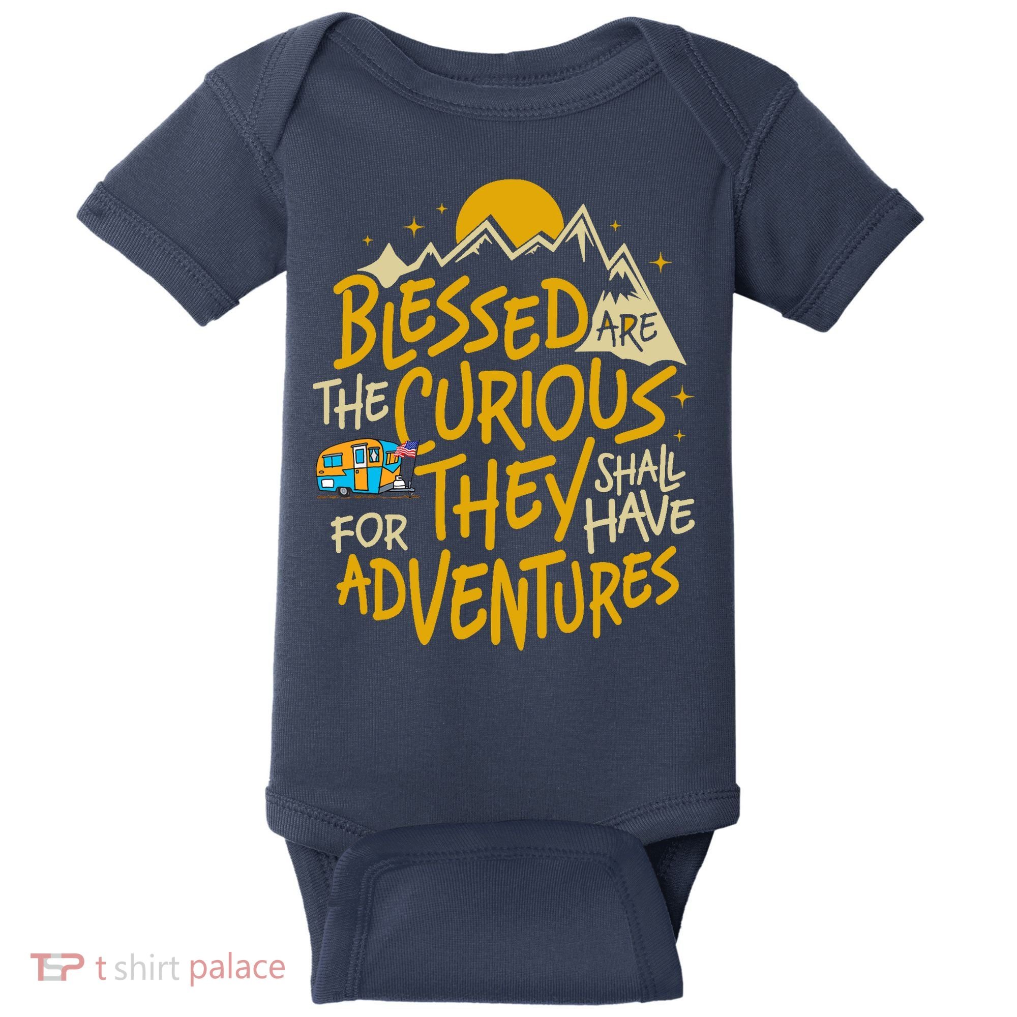 Blessed Are The Curious For They Shall Have Adventures Baby Bodysuit
