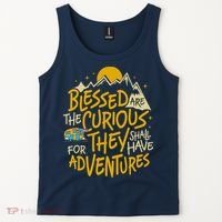 Blessed Are The Curious For They Shall Have Adventures Tank Top thumb 2
