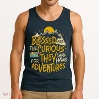 Blessed Are The Curious For They Shall Have Adventures Tank Top thumb 3