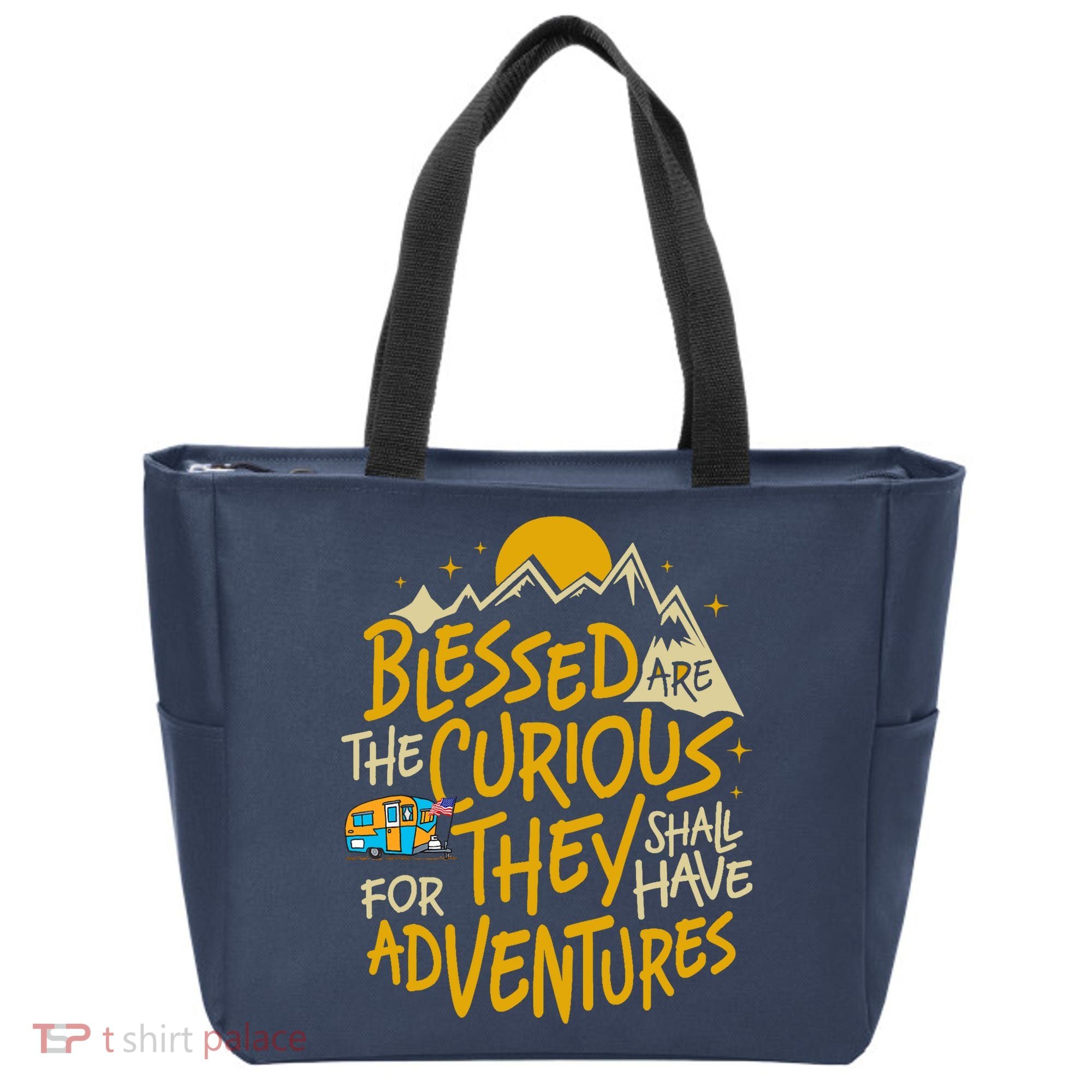 Blessed Are The Curious For They Shall Have Adventures Tote Bag