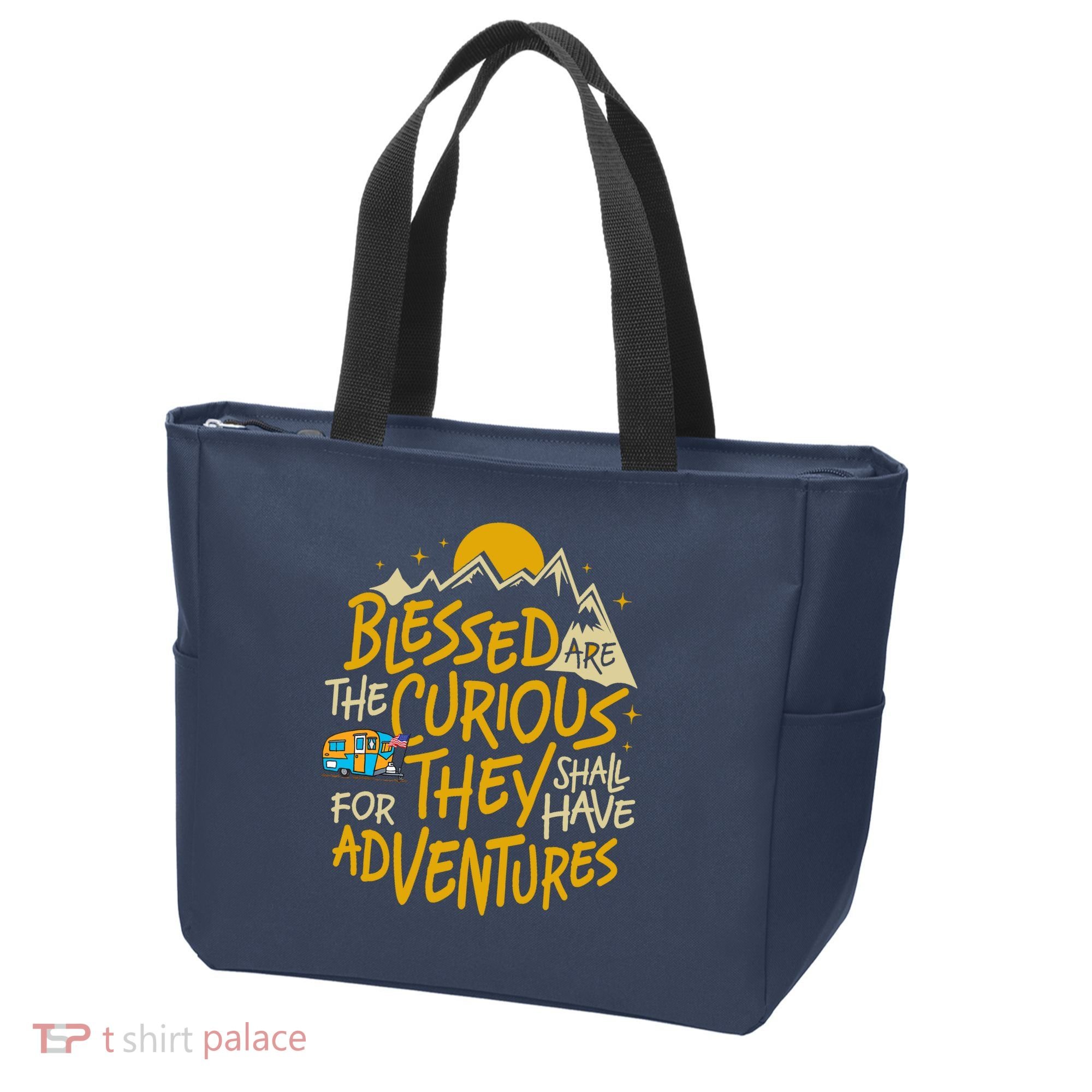 Blessed Are The Curious For They Shall Have Adventures Tote Bag