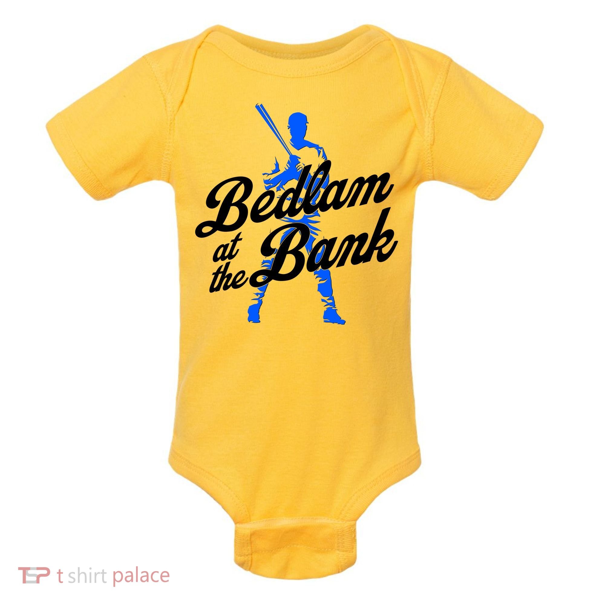 Bedlam At The Bank Baseball Fan Baby Bodysuit