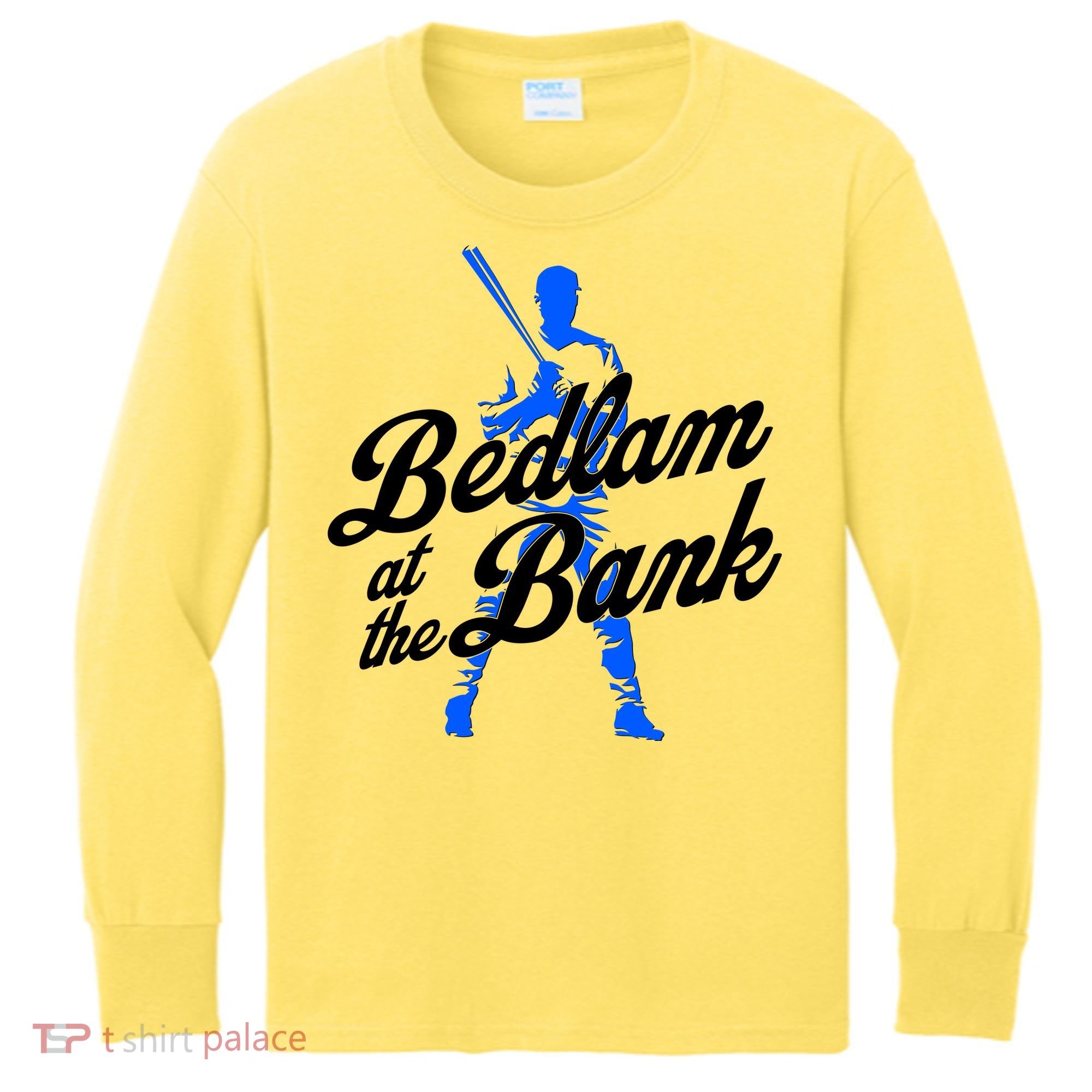 Bedlam At The Bank Baseball Fan Kids Long Sleeve Shirt