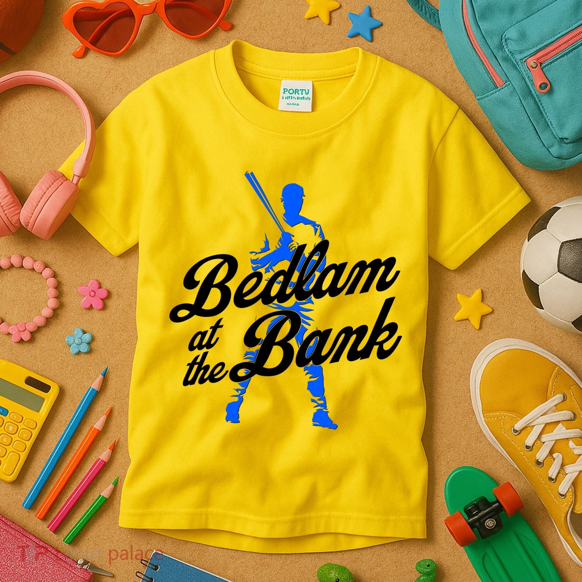 Bedlam At The Bank Baseball Fan Kids T-Shirt