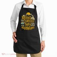 Blessed Are The Curious They Shall Have Adventures Apron thumb 2