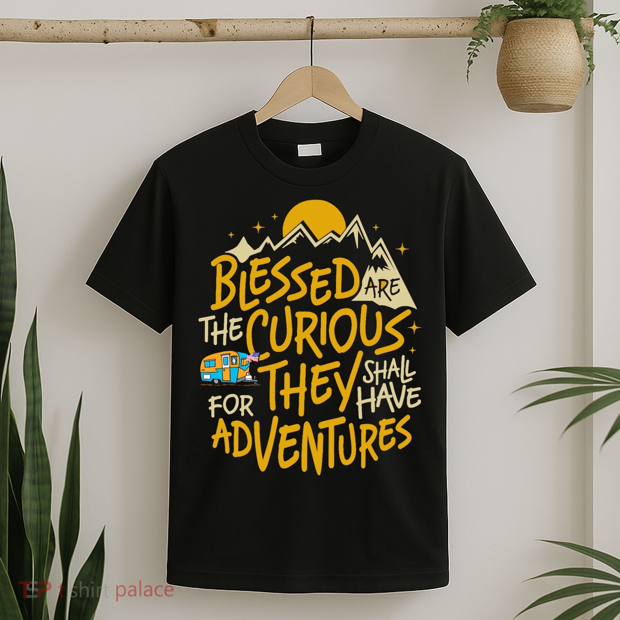 Blessed Are The Curious They Shall Have Adventures T-Shirt