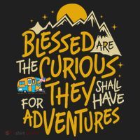 Blessed Are The Curious They Shall Have Adventures Beanie thumb 2