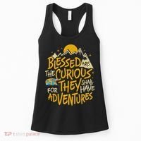 Blessed Are The Curious They Shall Have Adventures Women's Tank Top thumb 0