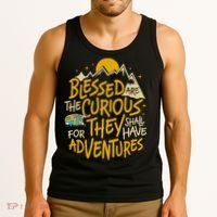 Blessed Are The Curious They Shall Have Adventures Tank Top thumb 3