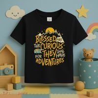 Blessed Are The Curious They Shall Have Adventures Toddler T-Shirt thumb 3