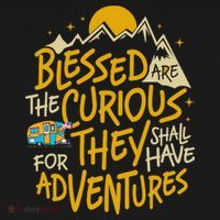Blessed Are The Curious They Shall Have Adventures Kids Sweatshirt thumb 2