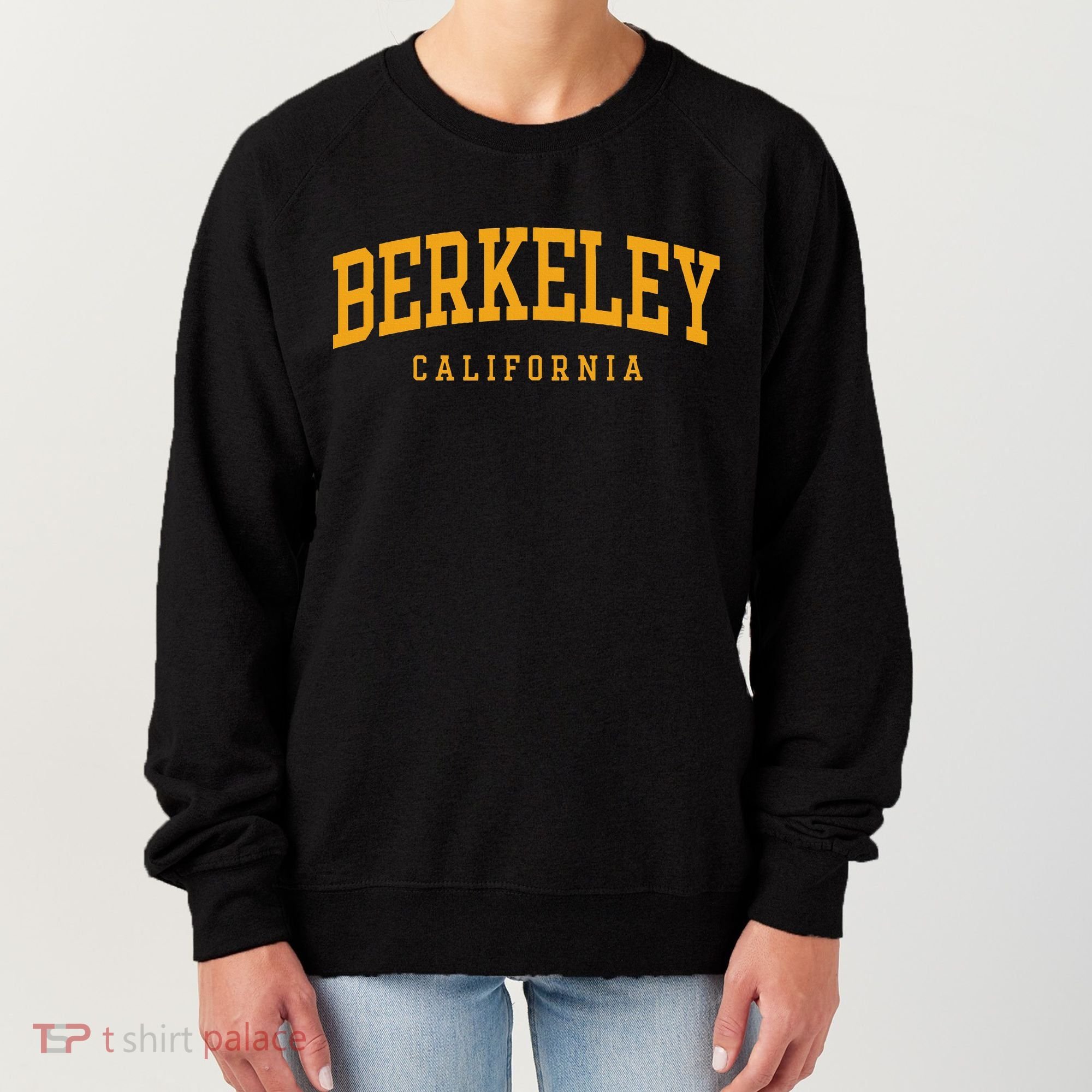 Berkeley Arched Text Yellow Women's Sweatshirt