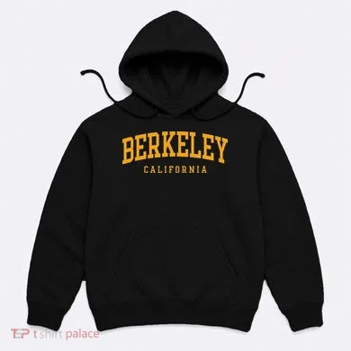Berkeley Arched Text Yellow Hoodie