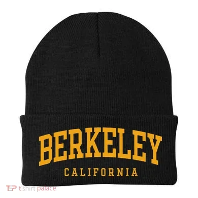 Berkeley Arched Text Yellow Beanie