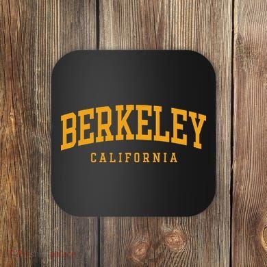Berkeley Arched Text Yellow Coaster