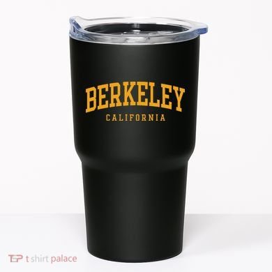 Berkeley Arched Text Yellow Tumbler