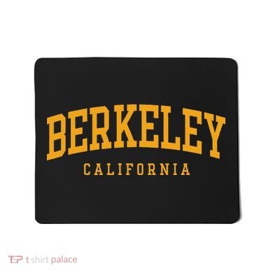 Berkeley Arched Text Yellow Mousepad
