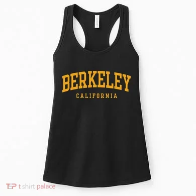 Berkeley Arched Text Yellow Women's Tank Top