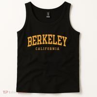Berkeley Arched Text Yellow Tank Top thumb 2