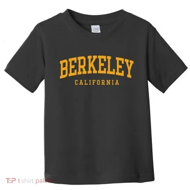 Berkeley Arched Text Yellow Toddler T-Shirt