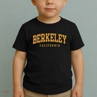 Berkeley Arched Text Yellow Toddler T-Shirt thumb 2
