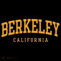 Berkeley Arched Text Yellow Kids Hoodie thumb 5