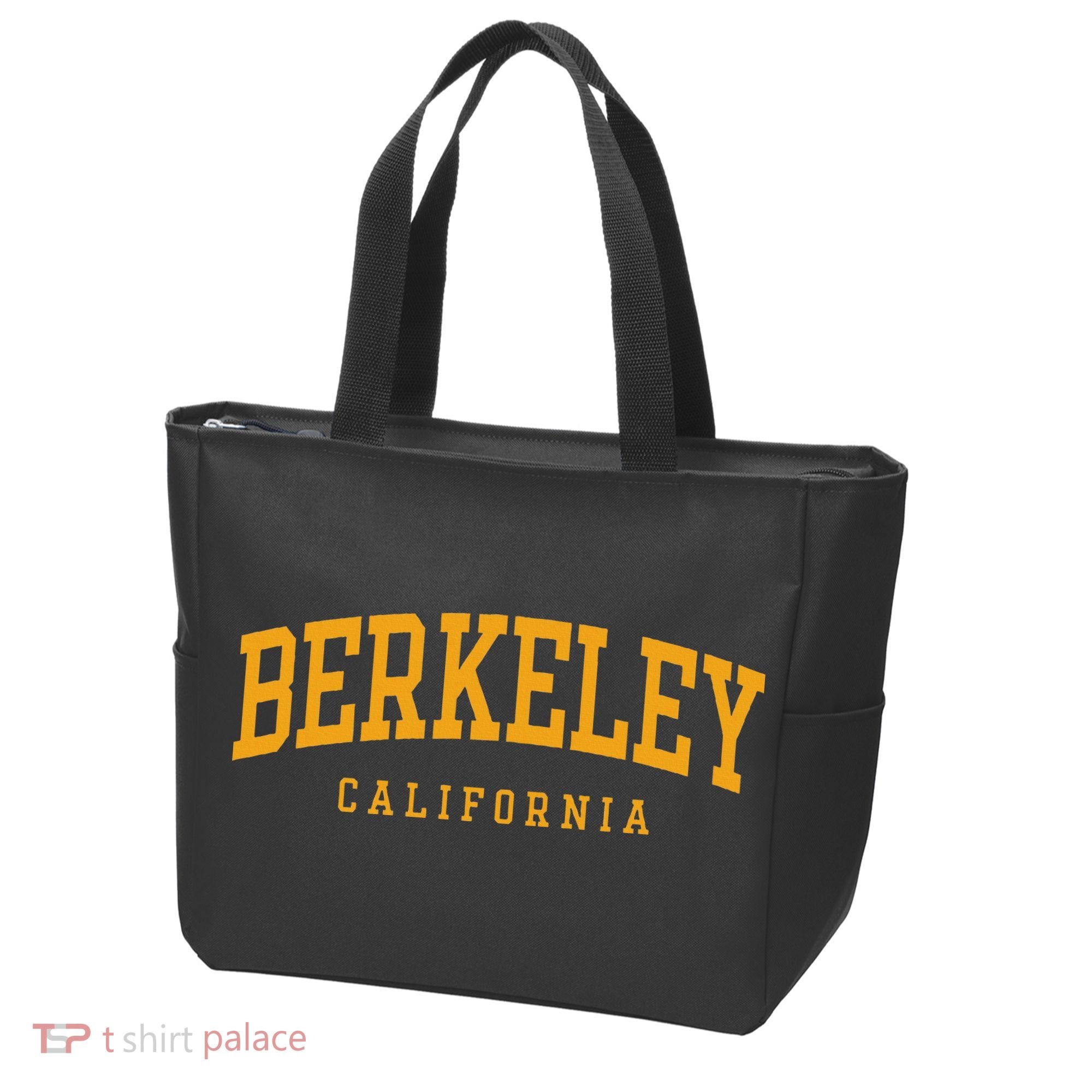 Berkeley Arched Text Yellow Tote Bag