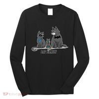 Batfamily Bat Cat Family Cartoon Spoof Long Sleeve Shirt thumb 0