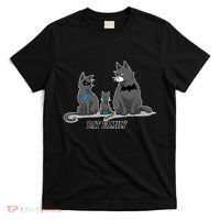 Batfamily Bat Cat Family Cartoon Spoof T-Shirt thumb 0