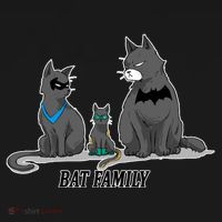 Batfamily Bat Cat Family Cartoon Spoof Bucket Hat thumb 4
