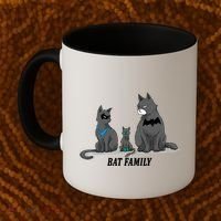 Batfamily Bat Cat Family Cartoon Spoof Coffee Mug thumb 2