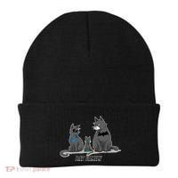 Batfamily Bat Cat Family Cartoon Spoof Beanie thumb 0