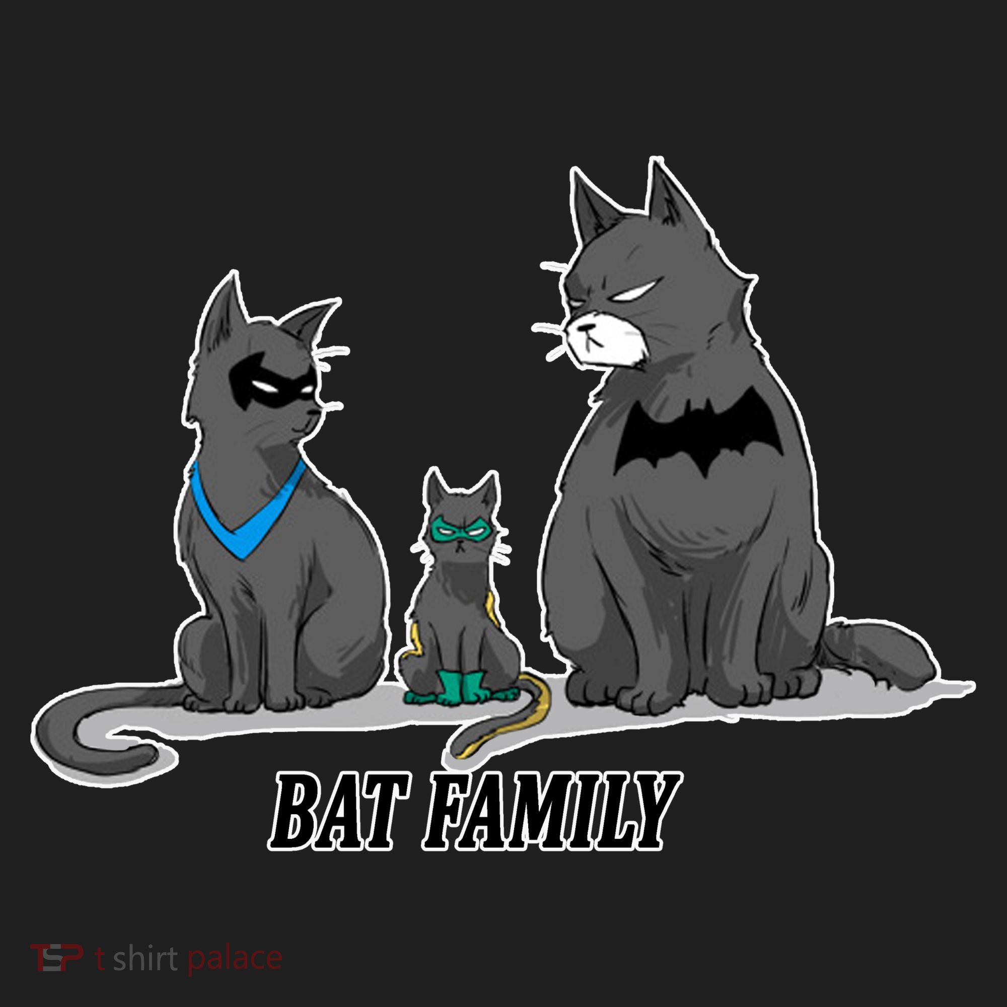 Batfamily Bat Cat Family Cartoon Spoof Hat