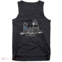 Batfamily Bat Cat Family Cartoon Spoof Tank Top thumb 0