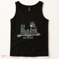 Batfamily Bat Cat Family Cartoon Spoof Tank Top thumb 2