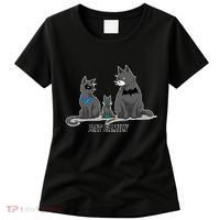 Batfamily Bat Cat Family Cartoon Spoof Women's T-Shirt thumb 0