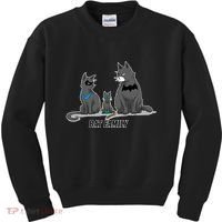 Batfamily Bat Cat Family Cartoon Spoof Kids Sweatshirt thumb 0